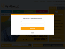 Tablet Screenshot of lighthousefoundation.org.au
